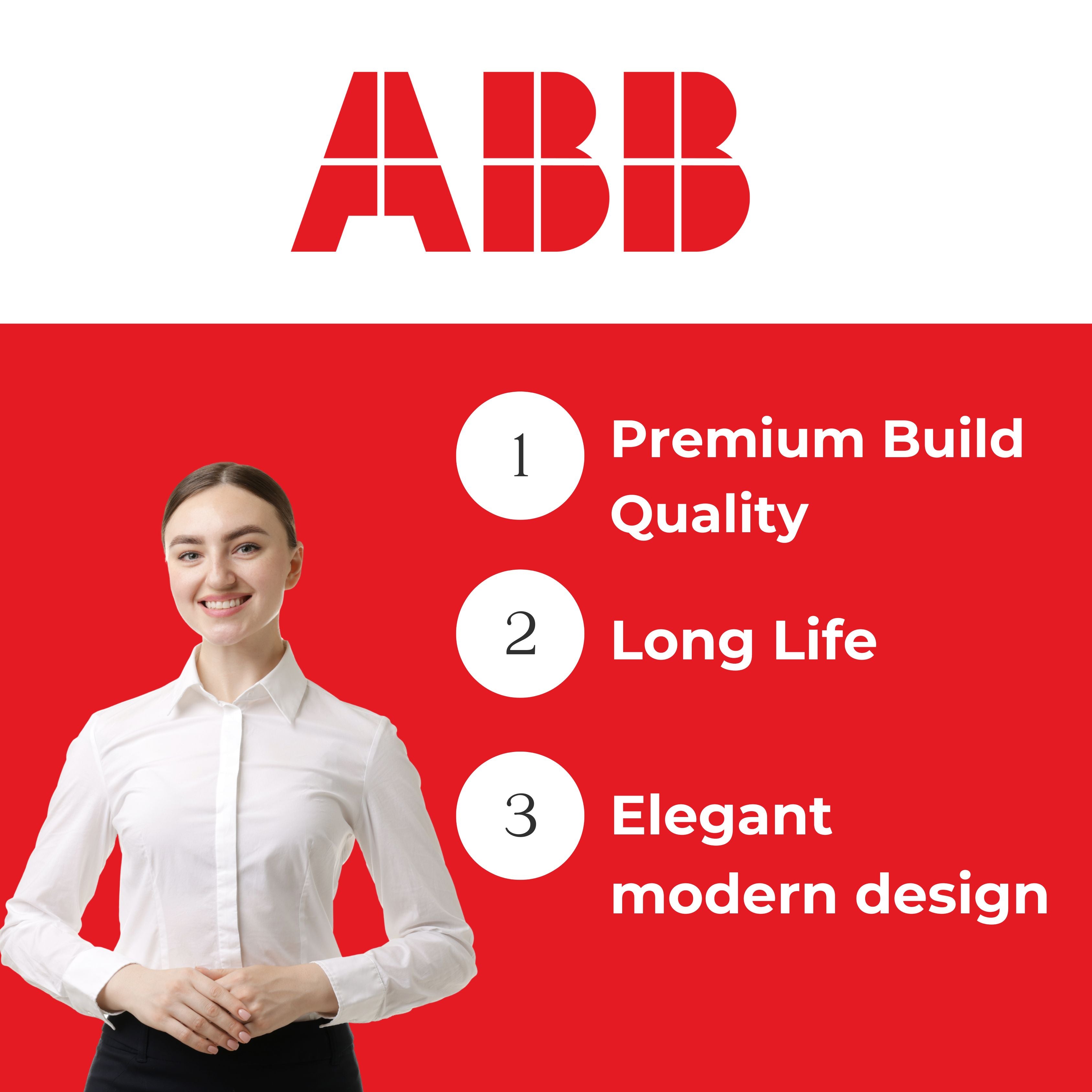 ABB Snieo 16A Modular Socket – 3 Pin White