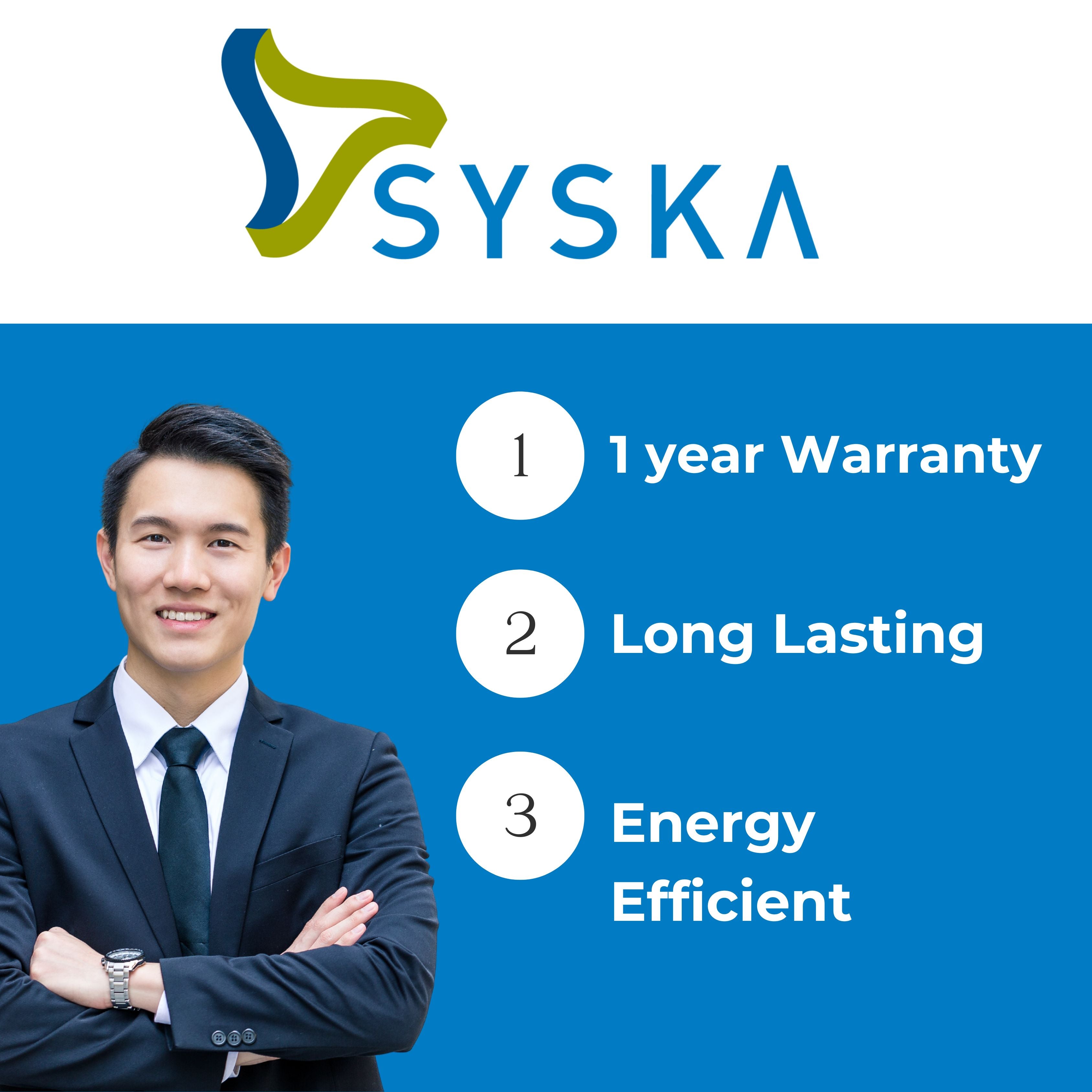 Syska 9W LED Bulb E27 – Warm White